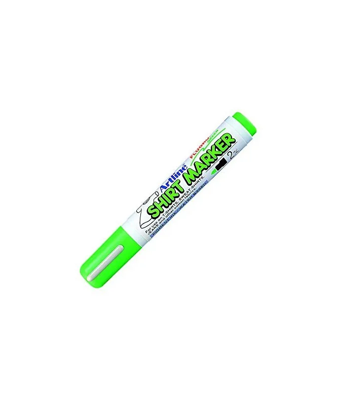 Marcador T-Shirt Marker Artline 2mm EKT-2 Fluorescente Verde