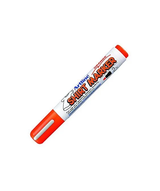 Marcador T-Shirt Marker Artline 2mm EKT-2 Laranja