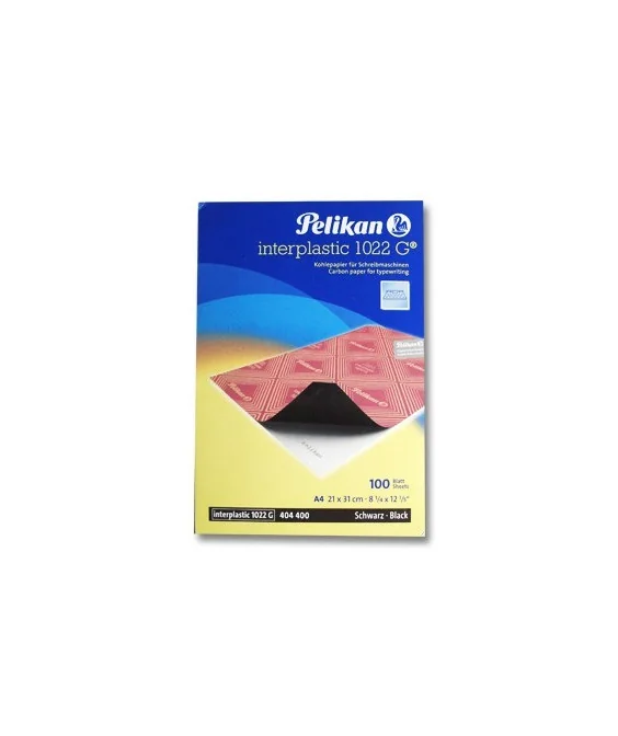 Pack 100 Folhas Papel Quimico A4 Pelikan Preto