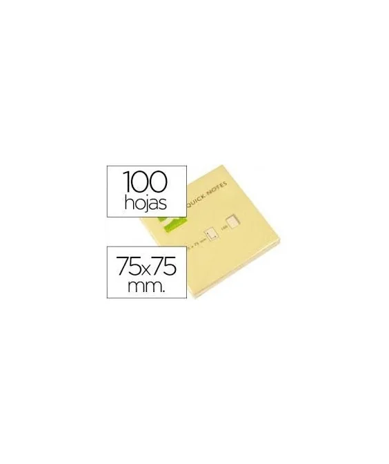 Bloco de Notas Adesivas Q-connect Amarelo 76x76mm