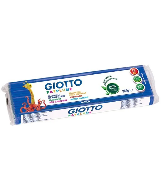 Plasticina Vegetal Giotto Patplume 350grs 510103 Azul