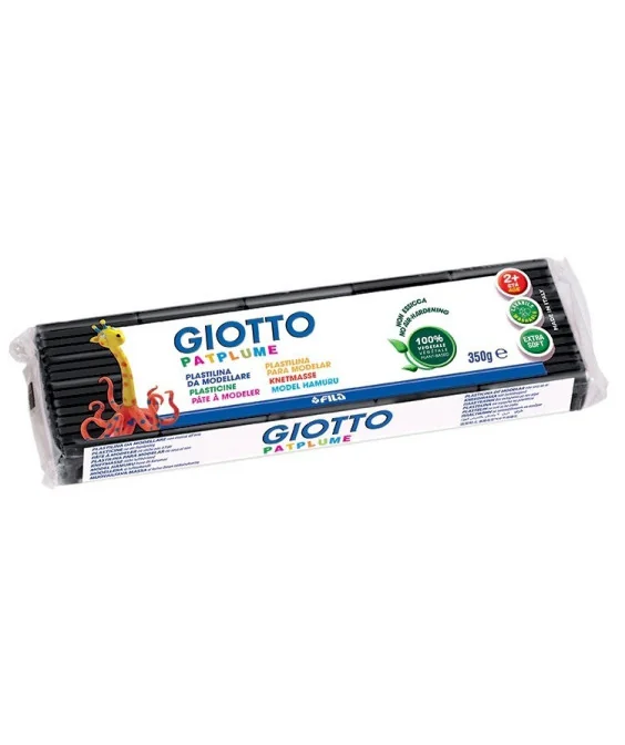 Plasticina Vegetal Giotto Patplume 350grs 510105 Preto