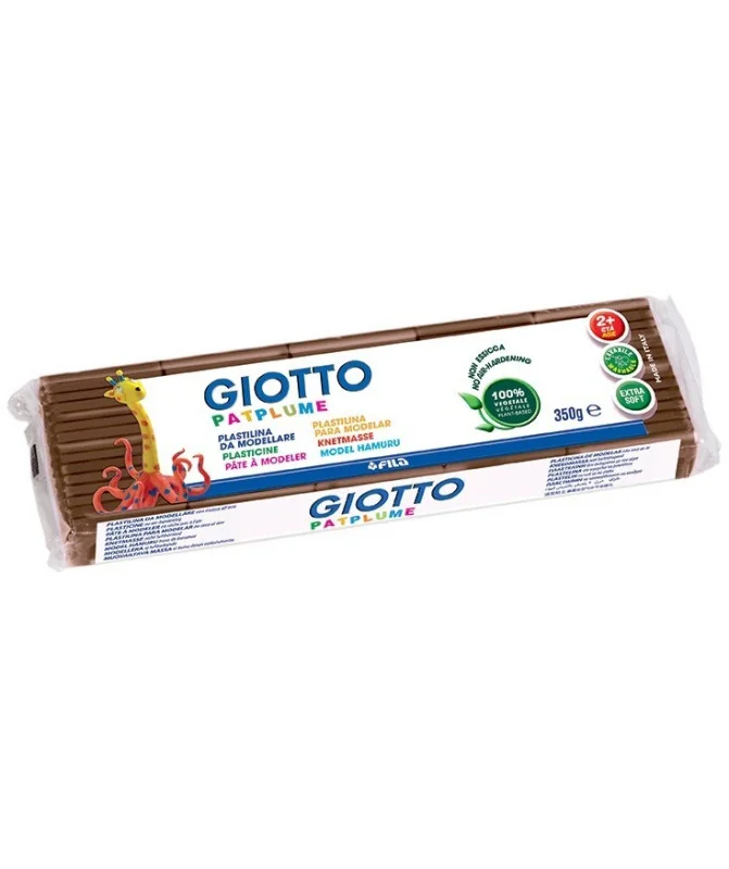 Plasticina Vegetal Giotto Patplume 350grs 510106 Castanho