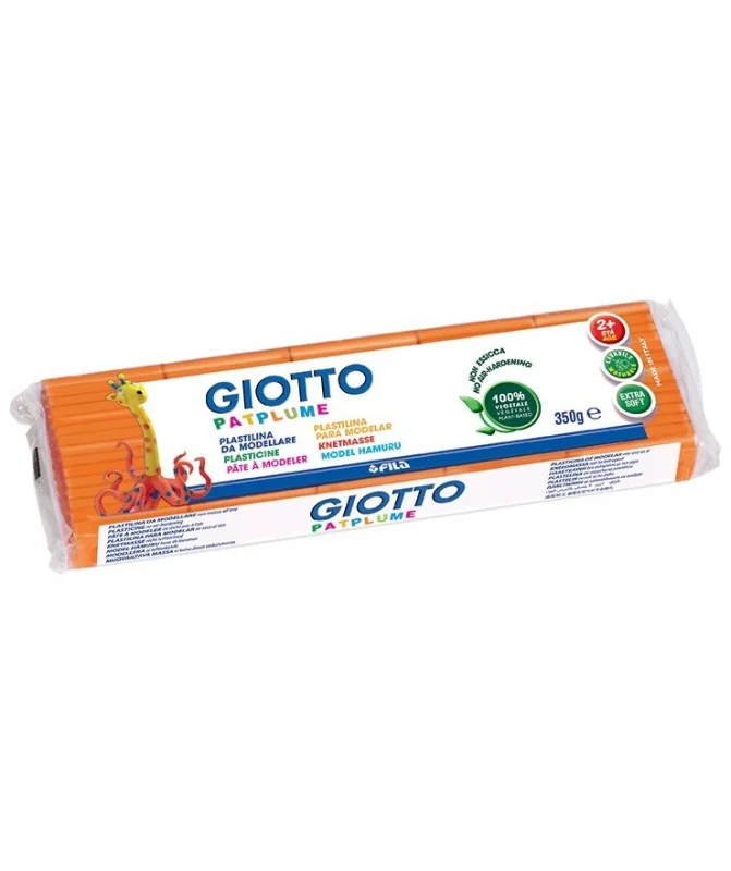 Plasticina Vegetal Giotto Patplume 350grs 510110 Laranja