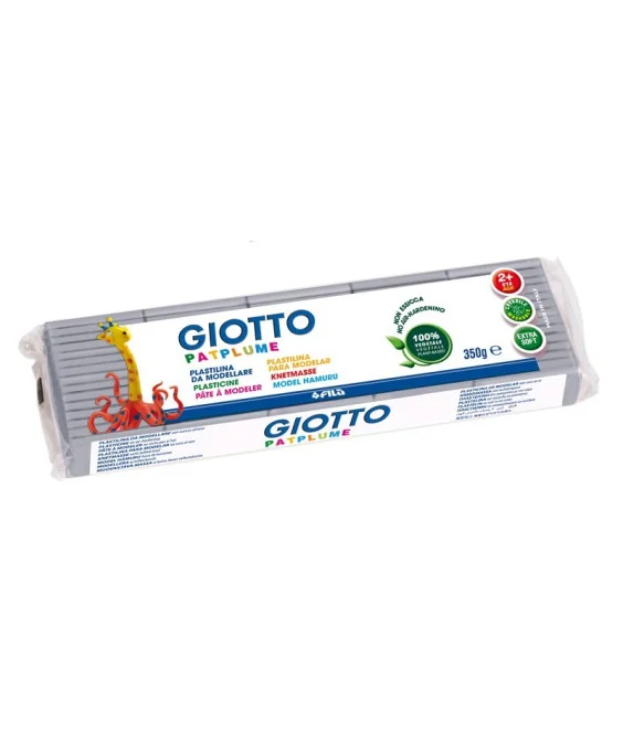 Plasticina Vegetal Giotto Patplume 350grs 510113 Cinza