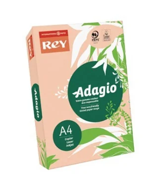 Resma 500 Folhas Papel Fotocópia Adagio A4 80g Intenso 55 Pessego