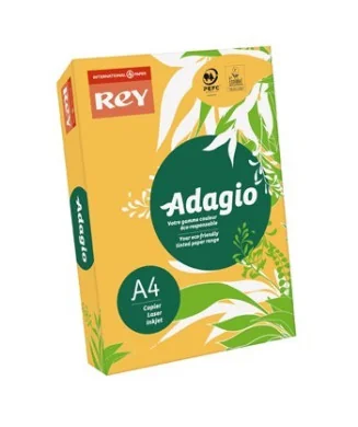 Resma 500 Folhas Papel Fotocópia Adagio A4 80g Suave 02 Ouro