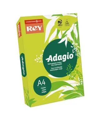 Resma 500 Folhas Papel Fotocópia Adagio A4 80g Suave 81 Verde