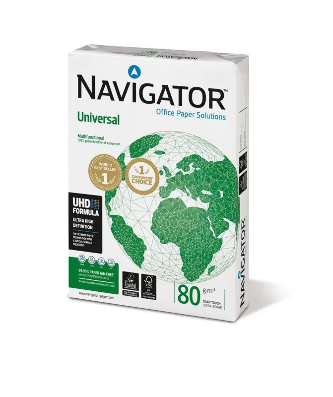 Resma de Papel Fotocópia Navigator A4 80g Branco