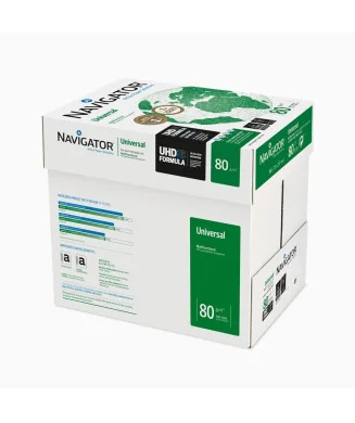 Resma de Papel Fotocópia Navigator A4 80g Branco