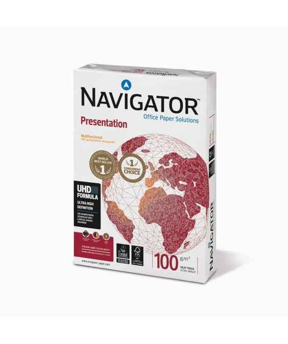 Resma de Papel Fotocópia Navigator A4 90g Branco