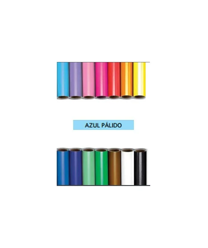 Rolo Papel Lustro c/25 Fls. Pic. 50x65cms 12904 Azul Claro