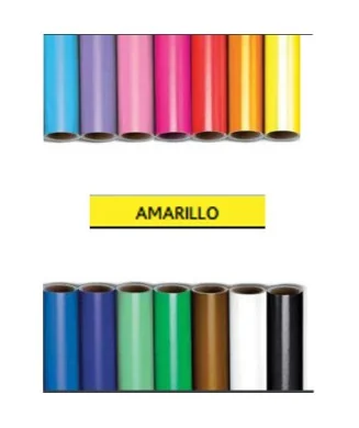 Rolo Papel Lustro c/25 Fls. Pic. 50x65cms 12911 Amarelo