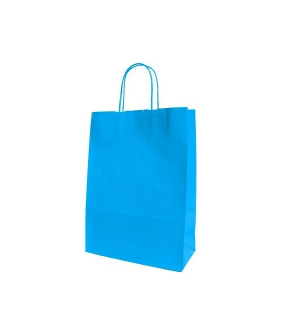 Saco Papel Mini A5 18x8x23cms Azul