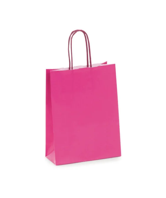 Saco Papel Mini A5 18x8x23cms Fuschia