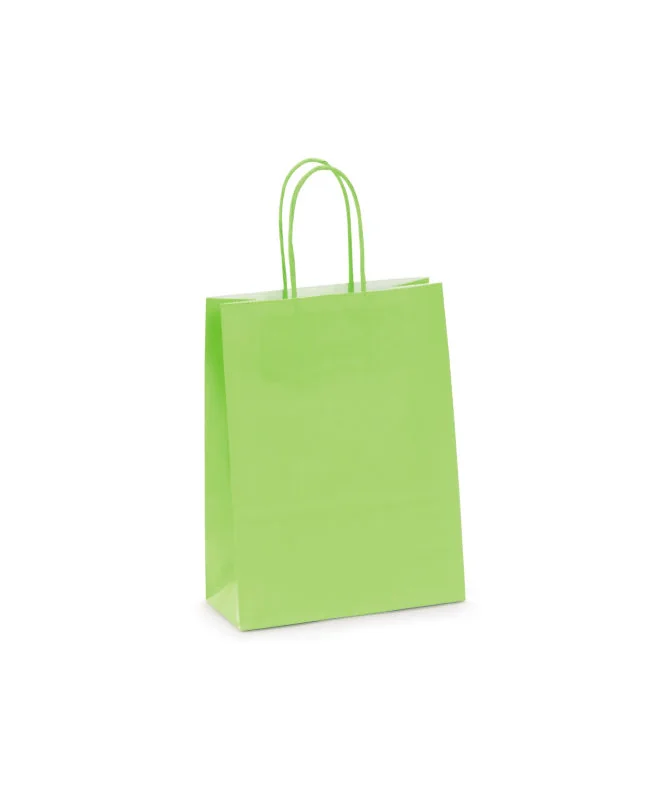 Saco Papel Mini A5 18x8x23cms Verde Claro