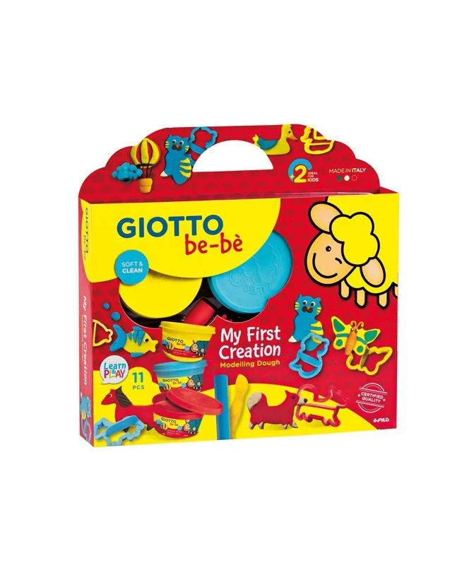 Set Giotto Bebé 3 Boiões Pasta de Modelar + Moldes 462900