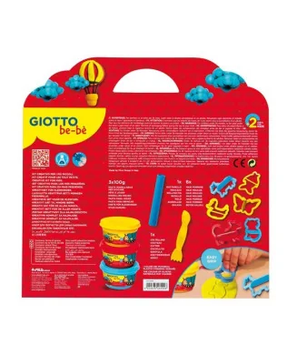 Set Giotto Bebé 3 Boiões Pasta de Modelar + Moldes 462900