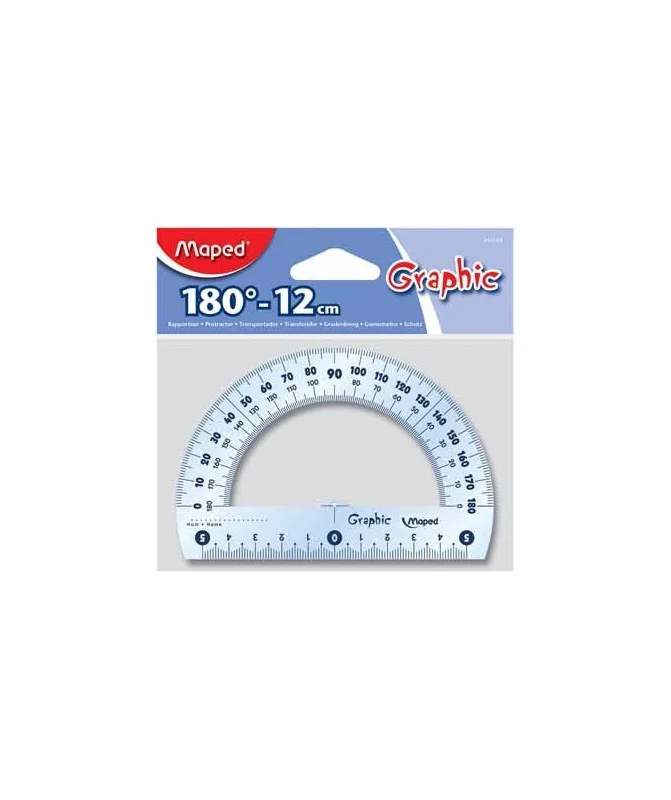 Transferidor Graphic Maped 180º 12cms 242180