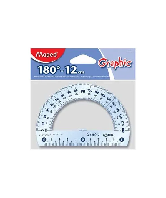 Transferidor Graphic Maped 180º 12cms 242180 Transferidor Graphic Maped 180º 12cms 242180