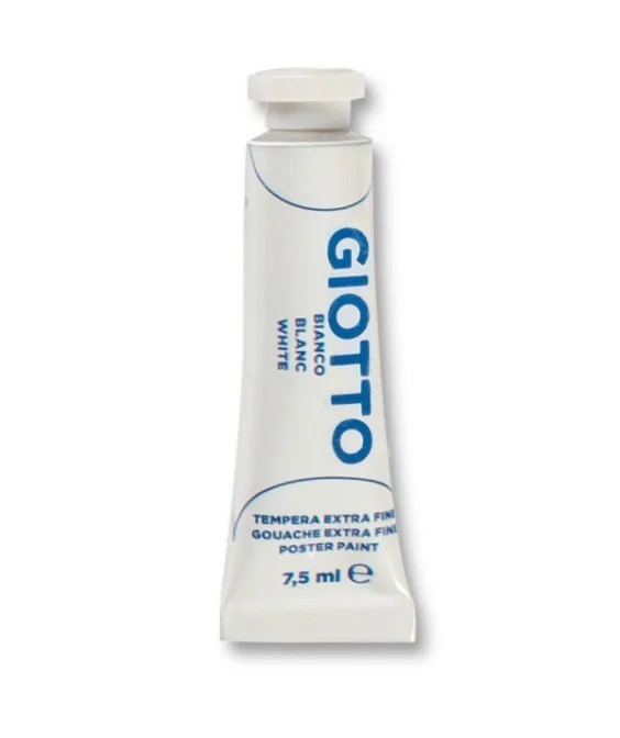 Tubo Guache Escolar Giotto 7.5 ml 351001 Branco