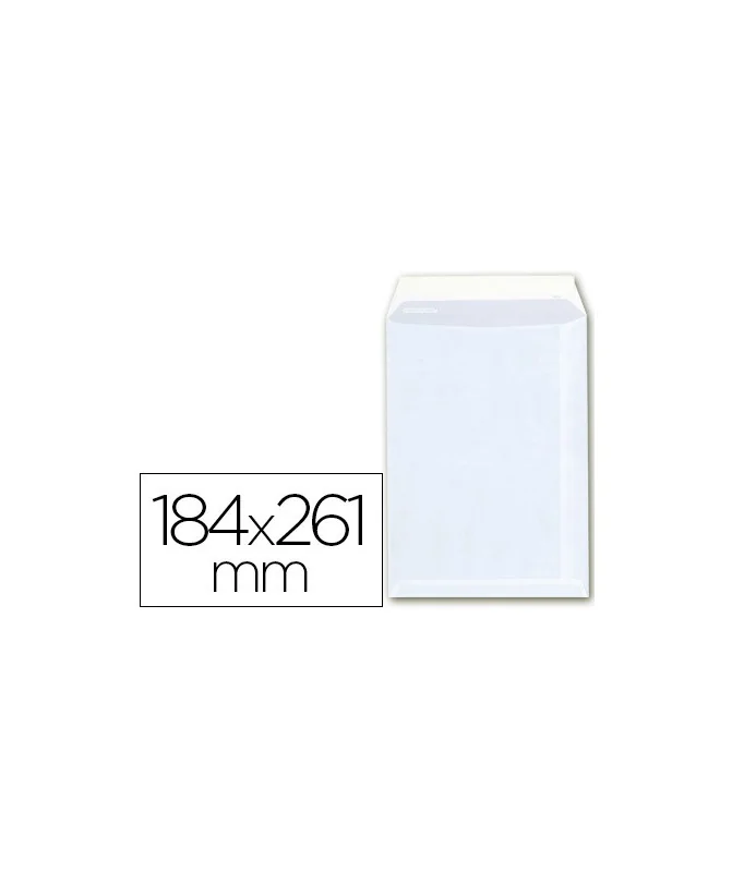 Envelope AB-26 Bolsa Quato Prolongado Branco 184x261mm Tira de Silicone Cx. 250 Unidades