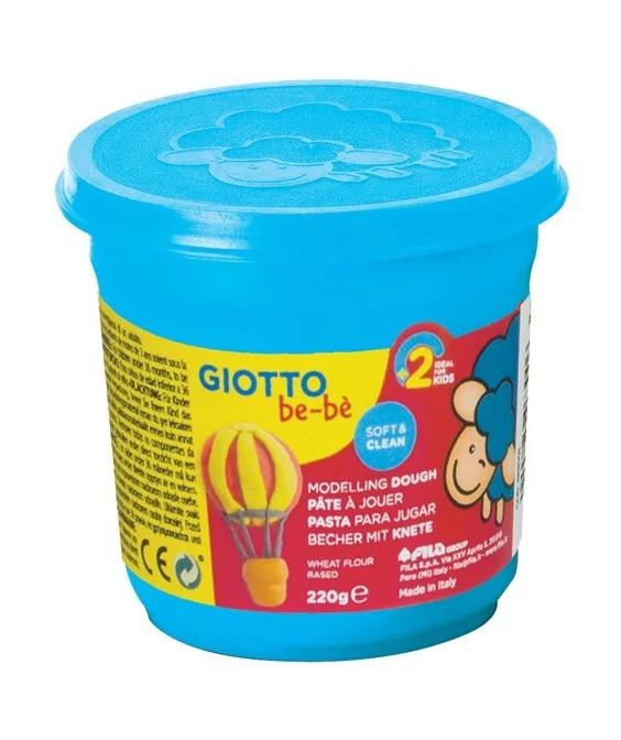 Boião Pasta de Modelar Giotto BeBé 220 gr 463004 Azul Cyan