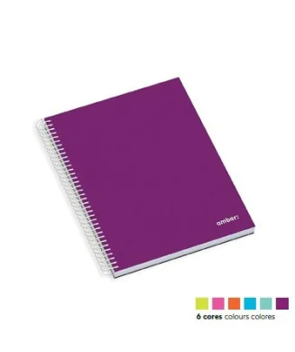 Caderno Espiral Ambar School Capa Dura A5 Pautado