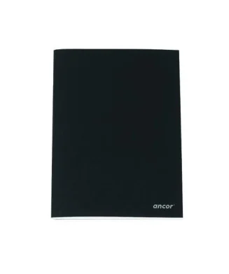 Caderno Capa Preta A5 Liso Ancor 80fls/60grs