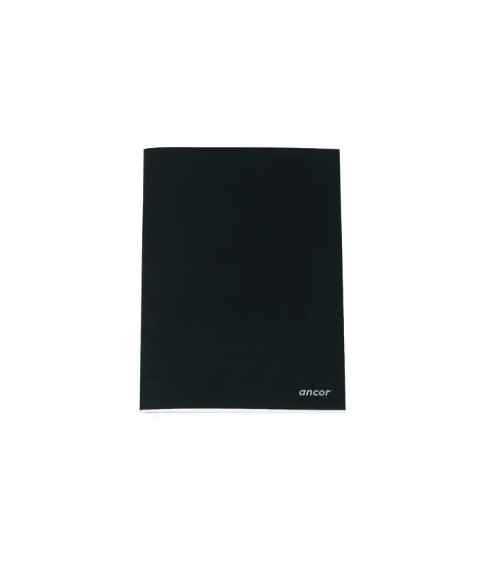 Caderno Capa Preta A5 Liso Ancor 80fls/60grs