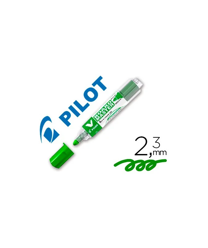 Marcador Pilot V-Board Master Para Quadro Branco Traço 2,3mm Tinta Líquida Verde