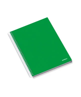 Caderno A4 C/Argolas Capa PP 100f 70g Ambar School Cores Sortidas Quadriculado