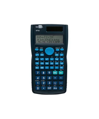 Calculadora Cientifica Liderpapel XF32 Azul 12 Dígitos 240 Funções C/ Tampa