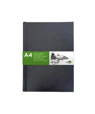 Diário Gráfico Caderno Encadernado Liderpapel A4 100fls 100g Preto