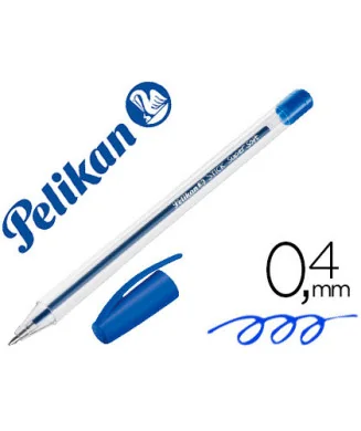 Caneta Esferográfica Pelikan Stick Super Soft Azul C/Tampa