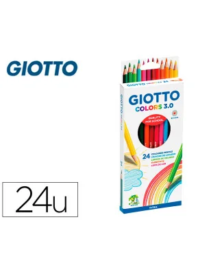 Caixa 24 Lápis de Cor Giotto Colors 3.0