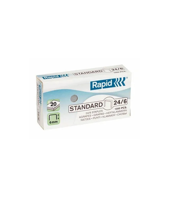 Caixa c/1000 Agrafes Rapid Standard 24/6