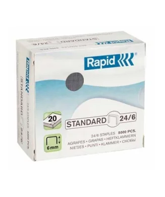 Caixa c/5000 Agrafes Rapid Standard 24/6